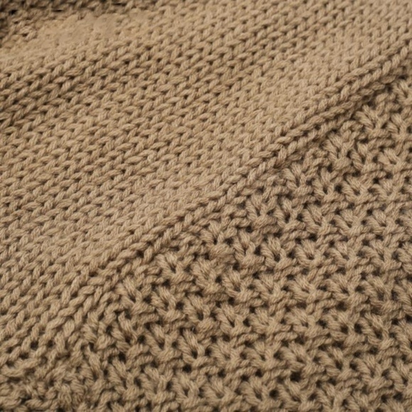 Oversized Batwing Khaki Cardigan Shrug Sweater - Picture 5 of 8